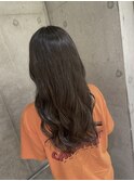 巻き髪ロングスタイル　ミントベージュ　おおたかの森