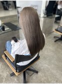 20代30代/グレージュ/ツヤ髪スタイル/髪質改善/ハイトーンカラー
