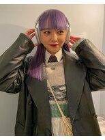 チーカ(chica)&nbsp;ペールラベンダー/ワイドバング/フェミニンロング/ケアブリーチ