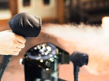 トリートメントの時には最高級ナノスチームで髪をダメージから守ります。【溝の口/ダブルカラー/髪質改善】