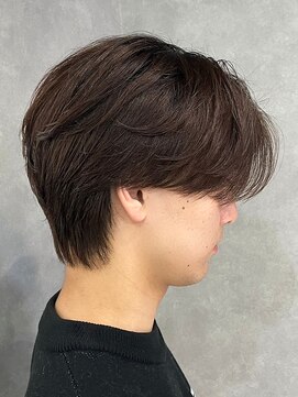 エルマーク 枚方(L-MARK) センターパートニュアンスパーマ韓国カルマパーマコンマヘア