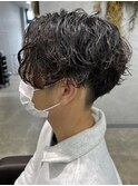 メンズパーマツイストスパイラルツイストパーマ波巻きパーマ30代