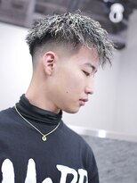 スラッシュ(SLASH)&nbsp;メンズパーマ/ハイライト/短髪/フェードカット/ツイスト/姫路