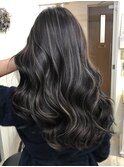 小顔へア アッシュカラーグレージュハイライトカラー◎