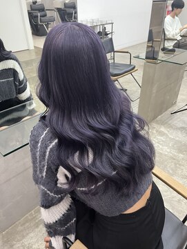 ノートエートル 西金沢(Nought etre) ラベンダーカラーパープルバイオレット10代20代ブリーチカラー