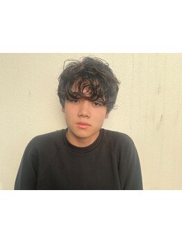 【代官山】【メンズパーマ】丁寧なカウンセリングで骨格・クセを活かしたスタイルに!パーマでラフな雰囲気*