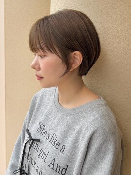 チャコレ パーチ 北千住店(Chacolle perch) 丸みショート×ヌーディーベージュ
