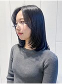 ミディアムロングおくれ毛美髪顔周りレイヤー_ba547031