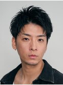 銀座フェザーパーマシャドウパーマニュアンスパーマメンズ前下り