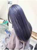 20代艶髪パープルグレージュ