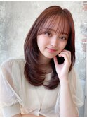 ミディアムウルフひし形シルエットひし形ボブヨシンモリ