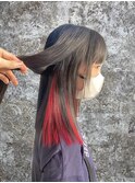 インナーカラー/イヤリングカラー/デザインカラー/エクステ/韓国
