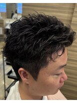 銀座マツナガ 神田店&nbsp;ビジネス◎好印象ツイストパーマショート×ツーブロック