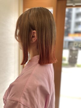 ジプソ(Gypso Hair salon) 【 ベージュ × オレンジ 】