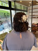 ボブハーフアップ