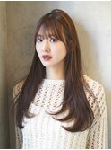 大人小顔レイヤー/顔まわりカット