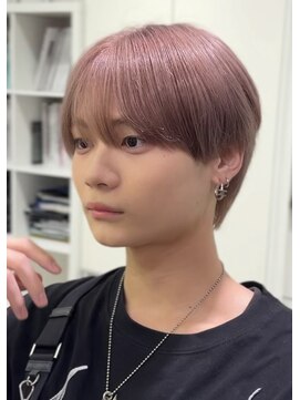 オーシャントーキョー 心斎橋(OCEAN TOKYO WEST) メンズマッシュミルクティーベージュブリーチカラー