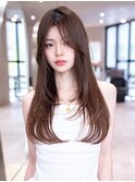 韓国レイヤー顔周りカット透明感カラー髪質改善艶髪シースルー