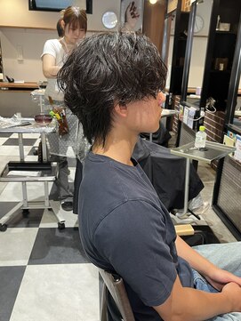 アソビ 元町店 シャドウパーマ/センターパート