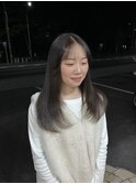 透明感カラーとレイヤーカット