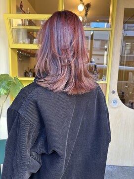 〈浅草 半個室〉ブリーチなし/ピンクローズ