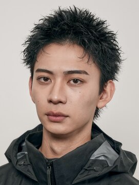 フィフス 神南(fifth) 渋谷メンズスパイキーショート緩めピンツイストスパイラルパーマ