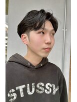 イン(in.) 【メンズパーマ】毛流れパーマ/センターパート