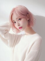 ソワー 松本駅前店(SOWER)&nbsp;シアーピンク×カジュアルボブ