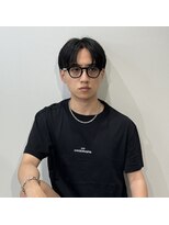 ハイプ(HYPE)&nbsp;ナチュラルマッシュ/韓国マッシュ/ニュアンスパーマ/メンズ/眉毛