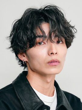 バイフィフス 原宿/表参道(by fifth) 原宿シャドウパーマメンズカットセンターパートウルフ微分け