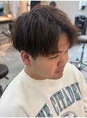 ダウンパーマ/センターパート/ニュアンスパーマ/韓国/橋本修杜