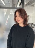 くびれショートボブ40代50代グレイカラー白髪染め白髪ぼかし