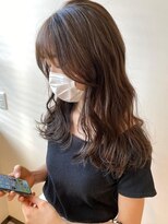グラム 岡崎南店(gram)&nbsp;ミルクティブラウン＿ケアブリーチ＿透明感カラー＿韓国風_123