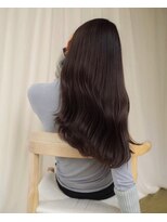 ヌード(nude)&nbsp;艶感ブラウンロング｜髪質改善カラー