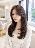 韓国レイヤー×顔まわりレイヤー×ロングのくびれヘア[池袋]