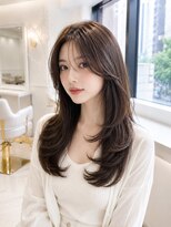 リエラ 池袋西口(Riela) 韓国レイヤー×顔まわりレイヤー×ロングのくびれヘア