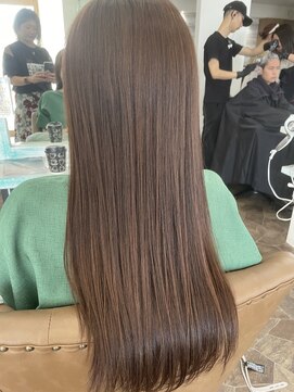 ヘアーディア みどり店(Hair...DiA) グレージュカラー、Aujuaトリートメント