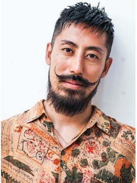 メリケンバーバーショップ コウベ(MERICAN BARBERSHOP KOBE) ジェントルマン刈り上げネープレスフェイドbarberショート@6