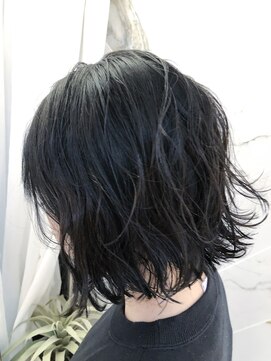 ジーナ セントラル銀座(Zina) 外ハネラフボブ☆サファイアブラック