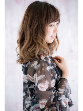 ミック ヘアアンドビューティー 大山店(miq  Hair&Beauty) ゆるふわとろみグラデーションミディa