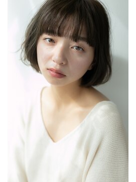 ジャストヘア ラポール 北久里浜店(just hair RAPPOR) 丸み小顔ショートボブ　ダークアッシュ　甘辛ミックス