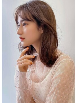 フィル 横浜(fil) くびれレイヤーブラウン_大人ガーリーダークアッシュ