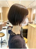 シンプルショート×地毛風カラー_海浜幕張