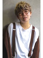 カライングドゥ(ing deux)&nbsp;スーツ短髪ツーブロック束感モテる黒髪シークレットパーマ流行