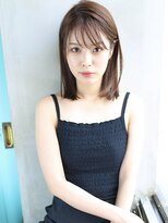 バース(BIRTH)&nbsp;天神【BIRTH】外ハネミディアムボブ×耳掛けヘアー　12