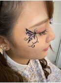 ポイントで！！【蝶のアート系メイク】