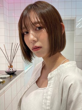 ロンドルーチェ 心斎橋(Lond luce) ダークアッシュ/ミディアムレイヤーカット［髪質改善/縮毛矯正］