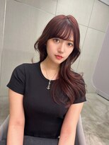 ジーナ 名駅(XENA.)&nbsp;《xena/中島》秋にワインレッド×小顔レイヤーカット