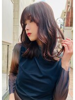 銀座　cheri  ゆる巻き×透明感カラー