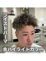 ルースト 西院店(ROOST)&nbsp;ツイストパーマ/ハイライトカラー/ツーブロック